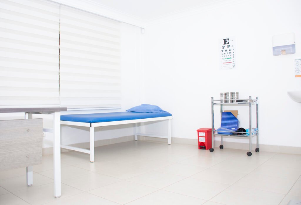 An empty hospital room